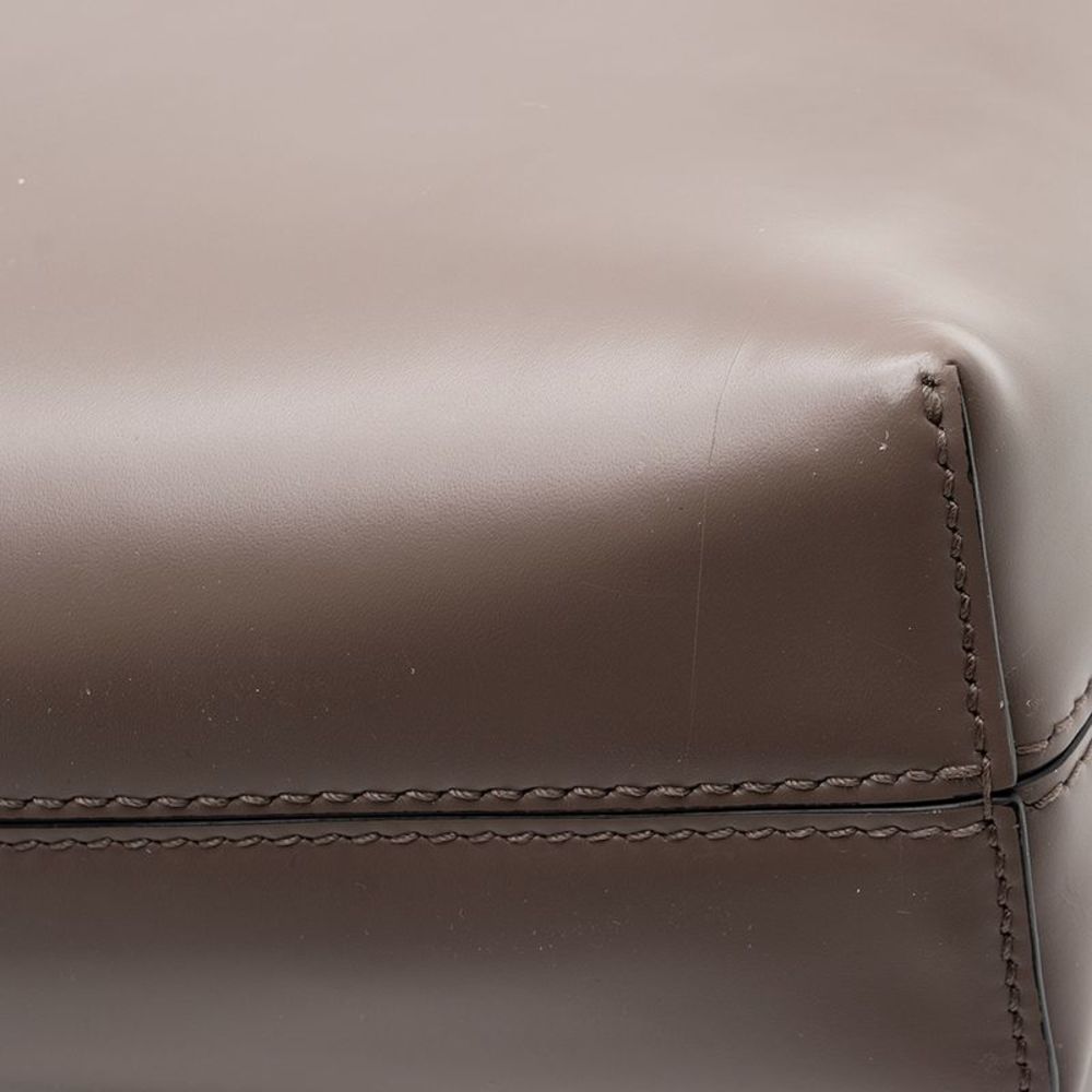 Salvatore Ferragamo Leather Gancio Trifolio Large Shoulder Bag - Picture 12 of 15